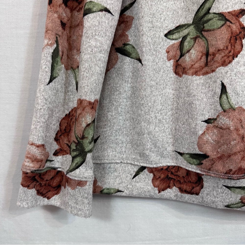 ModCloth Ruffle Recipient Floral Sweater XL - Picture 4 of 7